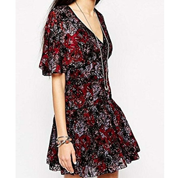 Free People Dresses & Skirts - Free People Perfect Dream Dress in Berry Combo
